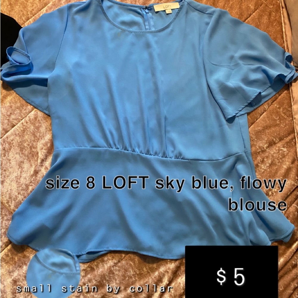 Sky blue blouse